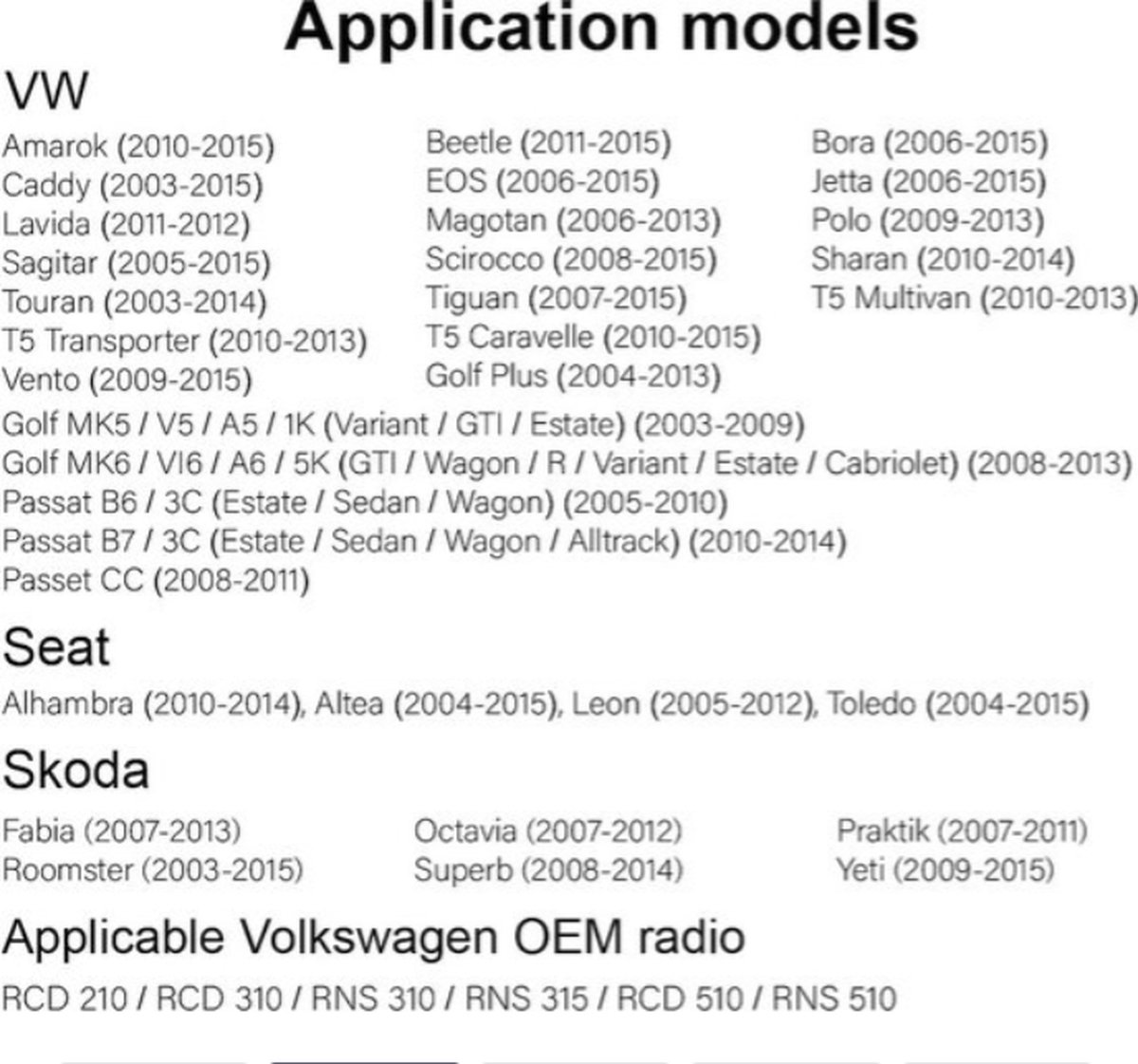 Rns510 draadloos Carplay - Android auto - Geschikt voor Volkswagen - Autoradio met bluetooth - Android 11 - Camera