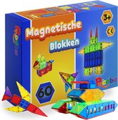 phooba magnetisch speelgoed magna tiles bouwblokken bouwstenen magnetische tegels starterset kinderspeelgoed montessori 130 stuks