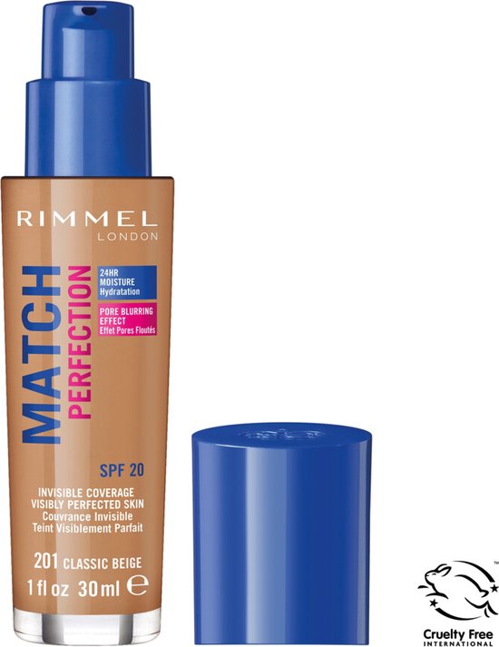 Rimmel London Match Perfection Foundation - 201 Classic Beige