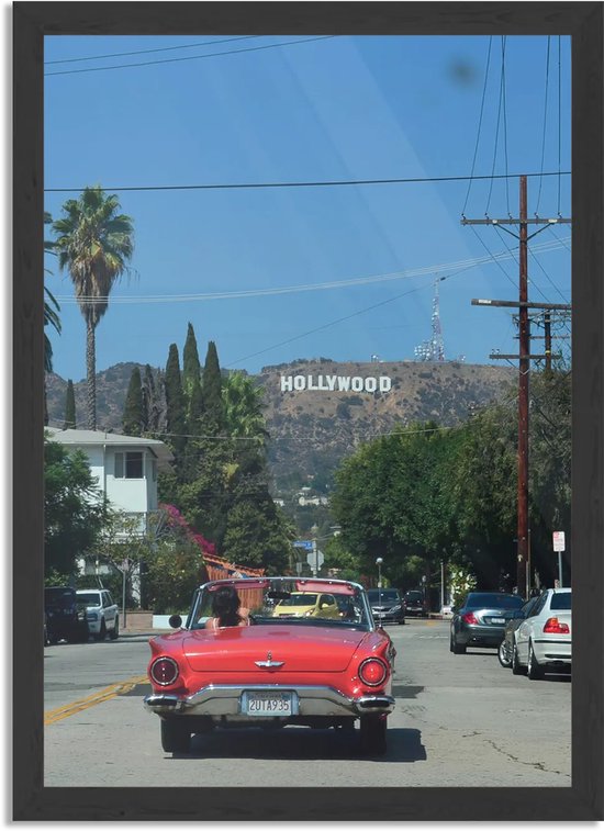 Poster Hollywood Rechthoek Verticaal Met Lijst CM) - Lijst - Wanddecoratie - Posters