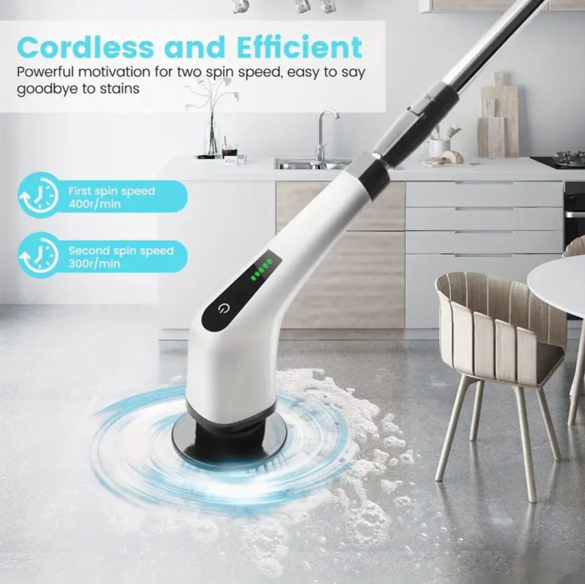 Brosse de nettoyage électrique GoScrub® - Brosse de récurage