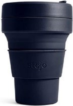 Stojo Pocket Cup – Koffiebeker - denim - silicone 237 ml