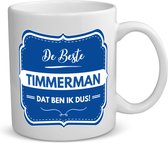 Akyol - de beste timmerman koffiemok - theemok - Timmerman - een timmerman - werk - afscheidscadeau - verjaardagscadeau - 350 ML inhoud