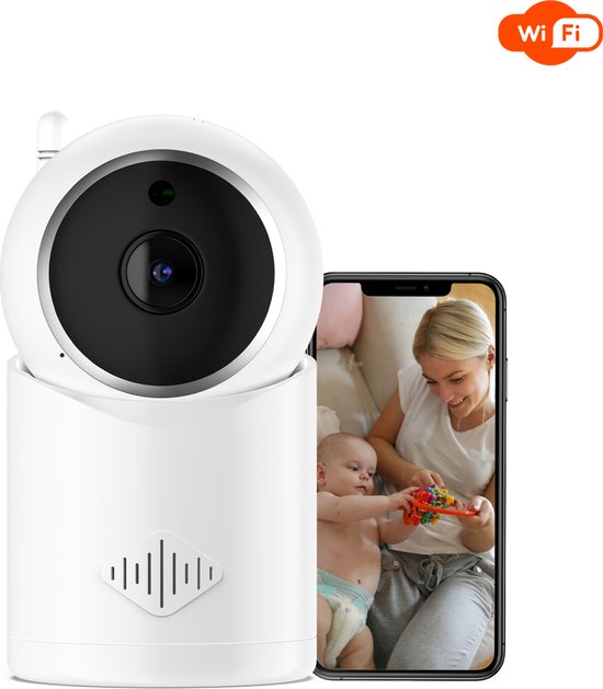 BOIFUN 720P babyfoon met camera en nachtzicht - geen wifi - ECO-modus