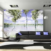 Fotobehangkoning - Behang - Vliesbehang - Fotobehang Lentelandschap - Spring scenery - 350 x 245 cm