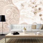 Fotobehangkoning - Behang - Vliesbehang - Fotobehang Diamanten - Luxe - Diamond power - 200 x 140 cm