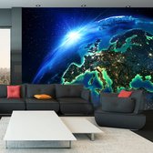 Fotobehangkoning - Behang - Vliesbehang - Fotobehang Planeet Aarde - 400 x 280 cm