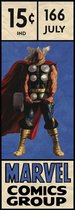 Fotobehang - Thor Retro Comic Box 100x280cm - Vliesbehang