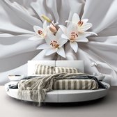 Fotobehangkoning - Behang - Vliesbehang - Fotobehang - Sensual Lilies - Bloemen - Magische Lelies - 250 x 175 cm