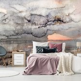 Fotobehangkoning - Behang - Vliesbehang - Fotobehang - Connected Clouds - Wolken - 300 x 210 cm