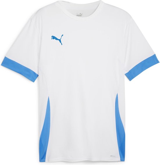 PUMA teamGOAL Matchday Jersey Heren Sportshirt - PumaWit;Blauw - Maat M
