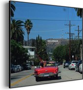 Akoestisch Schilderij Hollywood Vierkant Pro S (50 X 50 CM) - Akoestisch paneel - Akoestische Panelen - Akoestische wanddecoratie - Akoestisch wandpaneel