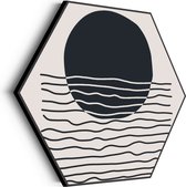 Akoestisch Schilderij Scandinavisch Basis Zwart Hexagon Basic M (60 X 52 CM) - Akoestisch paneel - Akoestische Panelen - Akoestische wanddecoratie - Akoestisch wandpaneelKatoen M (60 X 52 CM)