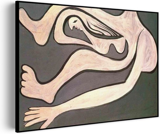 Akoestisch Schilderij Picasso Vrouwlijke acrobaat 1930 Rechthoek Horizontaal Basic S (7 0x 50 CM) - Akoestisch paneel - Akoestische Panelen - Akoestische wanddecoratie - Akoestisch wandpaneel