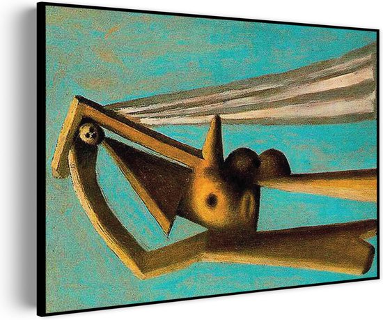 Akoestisch Schilderij Picasso Badgast met strandbal 1929 Rechthoek Horizontaal Pro XXL (150 x 107 CM) - Akoestisch paneel - Akoestische Panelen - Akoestische wanddecoratie - Akoestisch wandpaneel