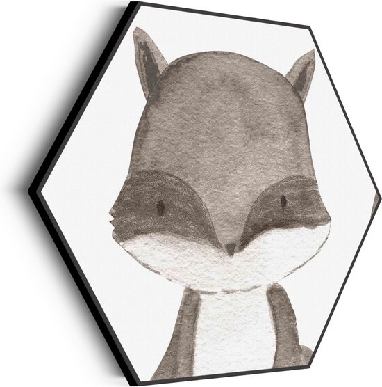 Akoestisch Schilderij De Schuwe Vos Hexagon Basic L (100 X 86 CM) - Akoestisch paneel - Akoestische Panelen - Akoestische wanddecoratie - Akoestisch wandpaneel