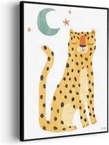 Tableau Acoustique Lazy Leopard Rectangle Vertical Basic XL (86 X 120 CM) - Panneau acoustique - Panneaux acoustiques - Décoration murale acoustique - Panneau mural acoustique