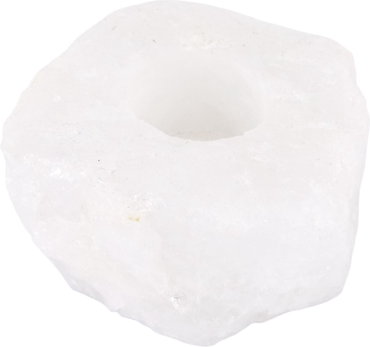Waxinelichthouder / Theelichthouder Bergkristal - Ruw - ca. 10 tot 14cm