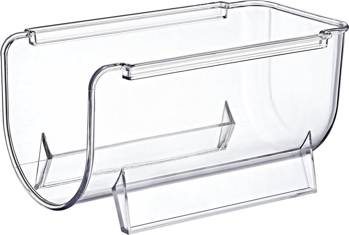 Excellent Houseware Flessenrek - koelkast organizer - stapelbaar - kunststof - wijnrek - 20 x 11 x 11 cm
