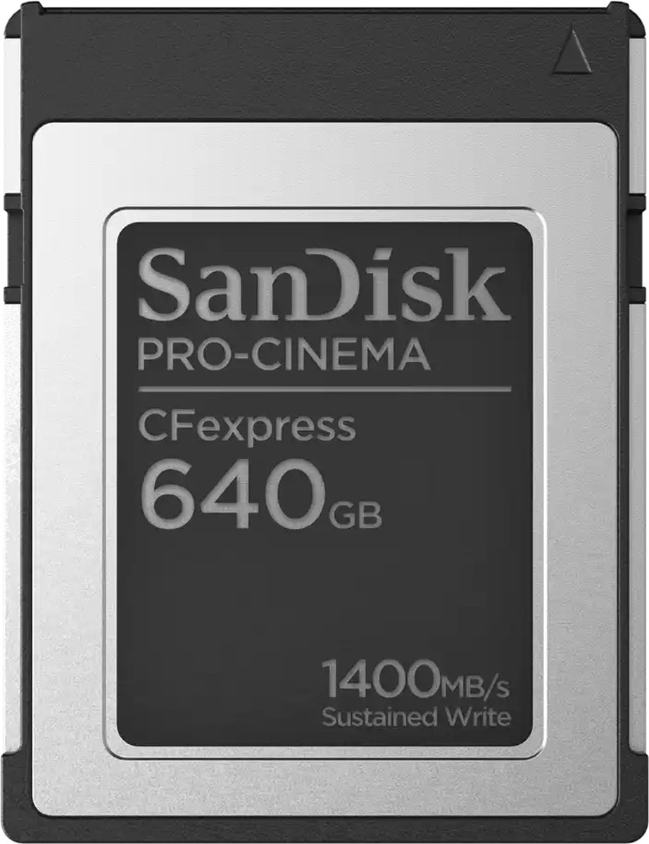 SanDisk CF Express Pro Cinema 640GB 1700 / 1500 mb/s type B