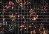 Fotobehang - Tiles Flowers 400x280cm - Vliesbehang