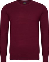 Mario Russo Ronde Hals Pullover - Trui Heren - Sweater Heren - Bordeaux - XL