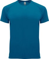 Maanlicht Blauw Unisex Sportshirt korte mouwen Bahrain merk Roly maat S