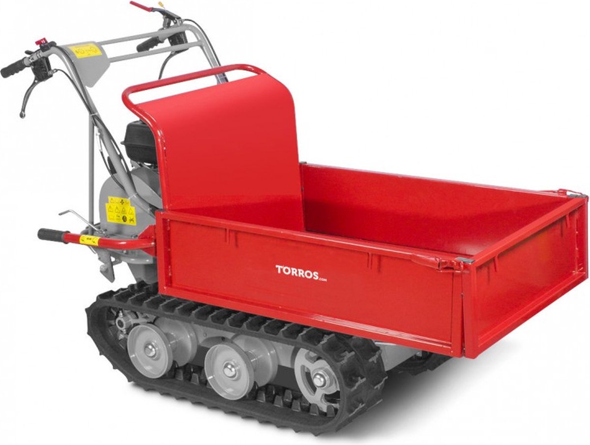 Rupsdumper vlakke kipbak 300kg 6,5pk 3+1R snelheden Torros MRP300
