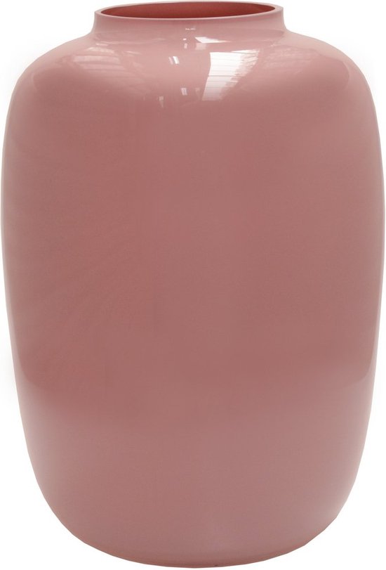 Vase The World - Vaas Artic Pastel Pink Roze - Maat M - Ø25 x H35cm