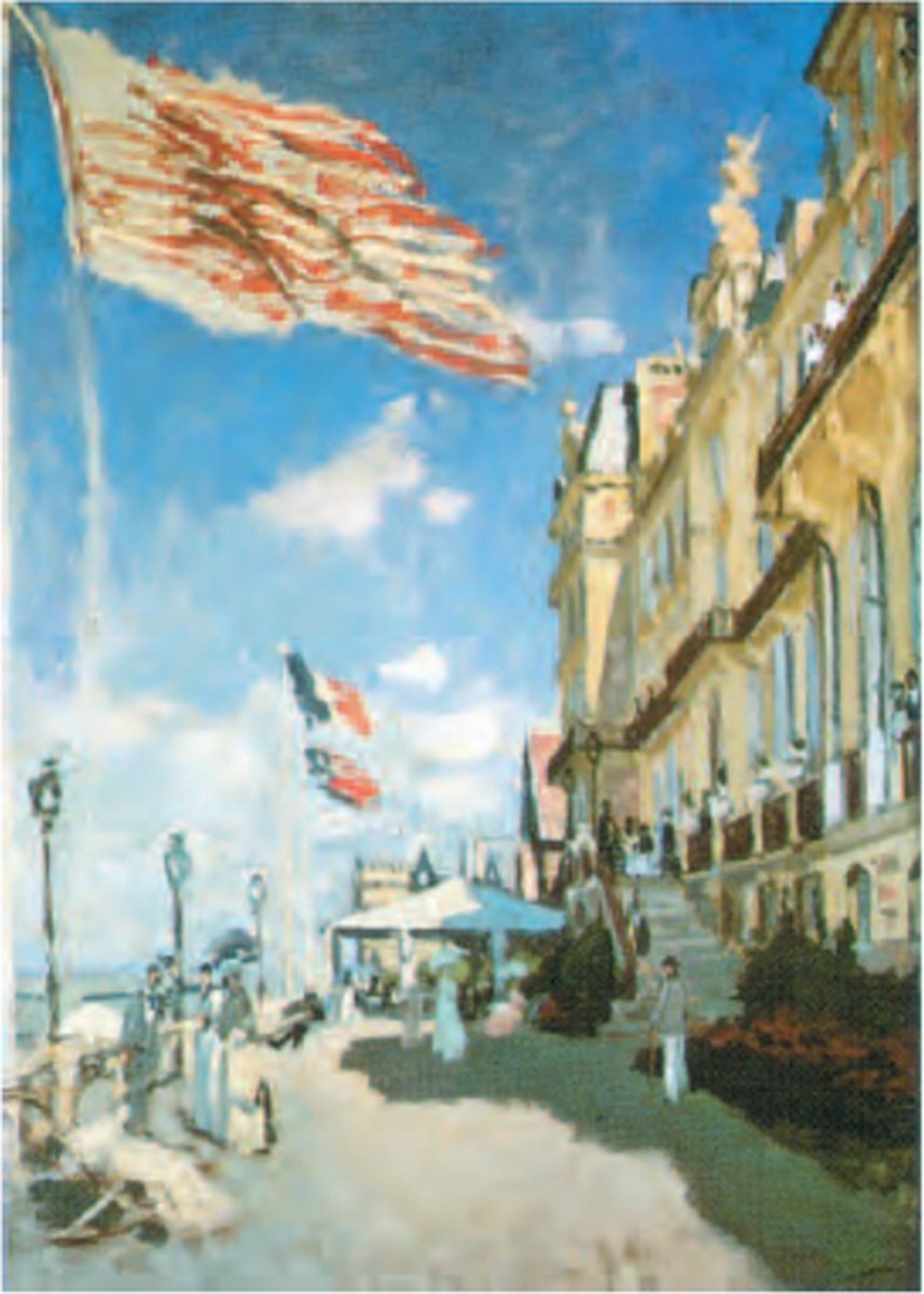 Catch Projecten Mini kunstposter - Claude Monet - Hotel in Trouville - 24x30 cm Multicolor