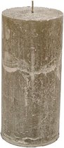 Bougie pilier - Bronze - 7x15cm - paraffine - lot de 6 - emballage cadeau