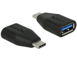DeLOCK kabeladapters/verloopstukjes Adapter SuperSpeed USB 10 Gbps (USB 3.1 Gen 2) USB Type-C male > Type-A female