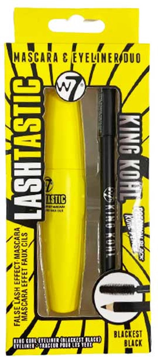 Goedkoopste W7 Mascara & Eyeliner Duo - LashTastic & King Kohl