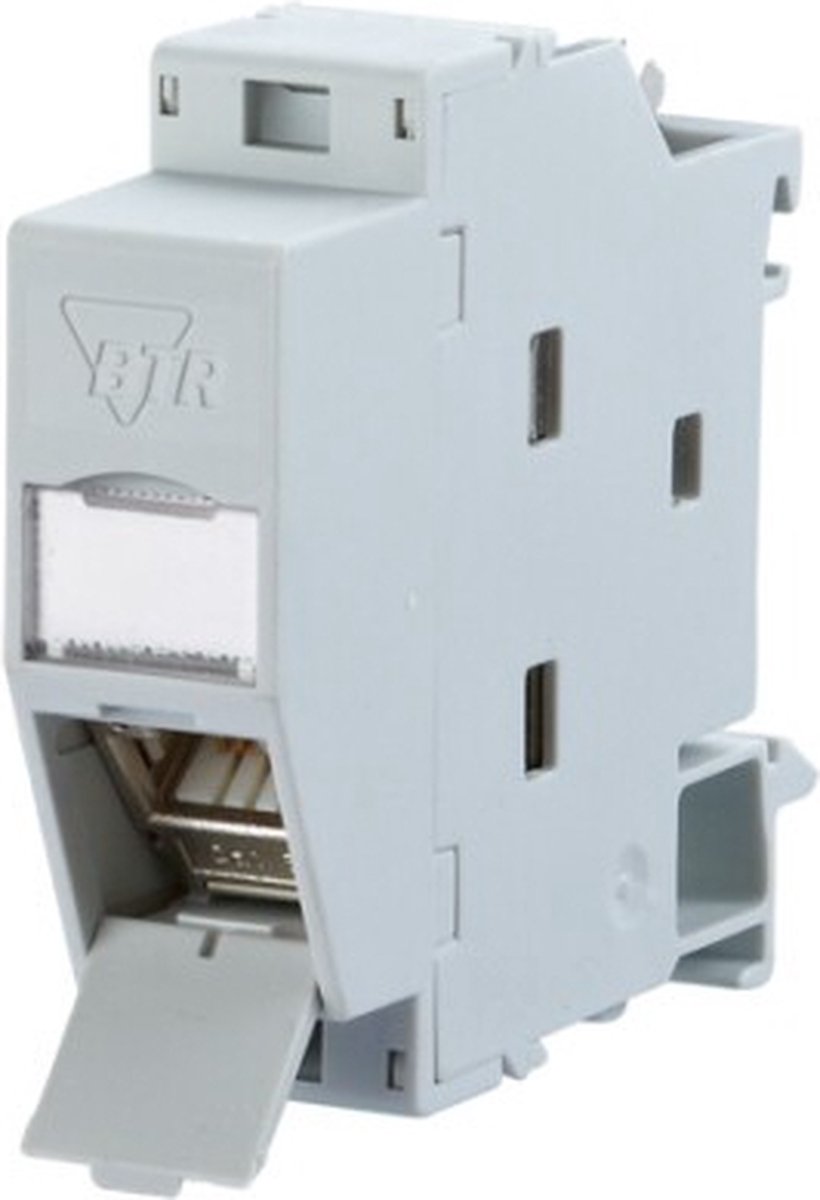 Metz Connect 130B117003-E Netwerkdoos DIN-rails CAT 6A Grijs-wit (RAL 7035)