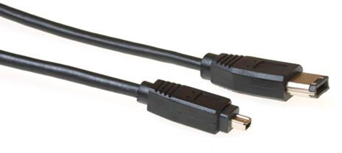 ACT FW1450 Firewire IEEE1394 aansluitkabel 6-pin male - 4-pin male 4,50 m