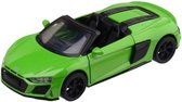 Audi R8 Spyder (Groen) (10 cm) 1/43 Absolute Motors Supercars {Modelauto - Schaalmodel - Miniatuurauto - Speelgoed}
