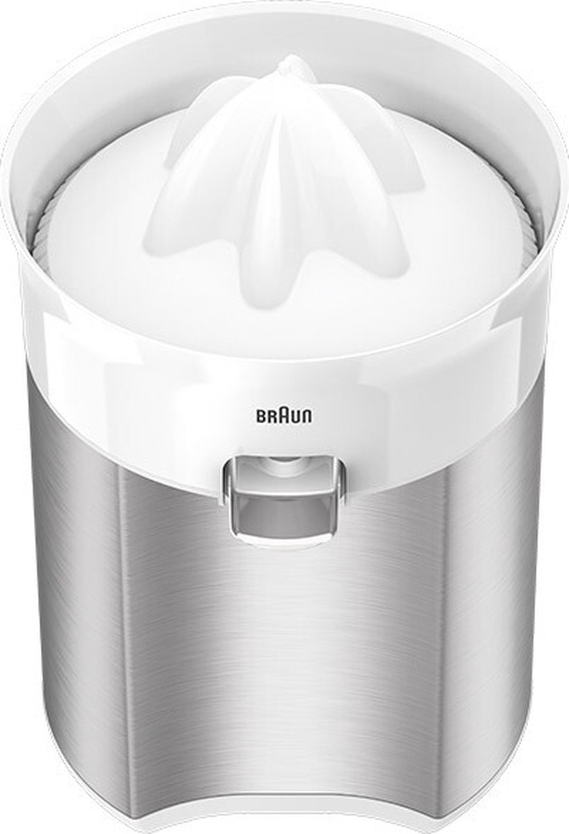 Braun TributeCollection Citruspers CJ 3050 WH, Elektrische Citruspers, 60 W, Antidruppelsysteem, Inclusief Deksel, Vaatwasmachinebestendig, Wit