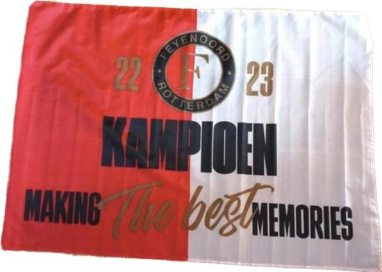 Feyenoord Vlag Kampioen 2023 Feyenoord Supporter Vlag Kampioen Kampioensvlag Bol 