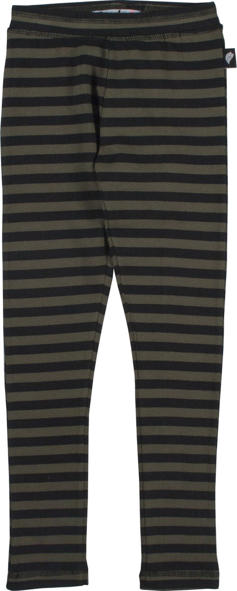 Birds by D-Rak legging - gestreept - khaki/zwart - 98