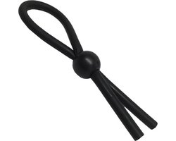 Verstelbare Lasso Cockring I Penisring I Cockring I Siliconen I Met 1 Verstelbare Ring I 7 CM Diameter I Zwart