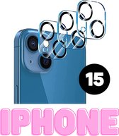 Iphone 15 - Camera lens protector - 9H Tempered Glass - screenprotector - beschermglas