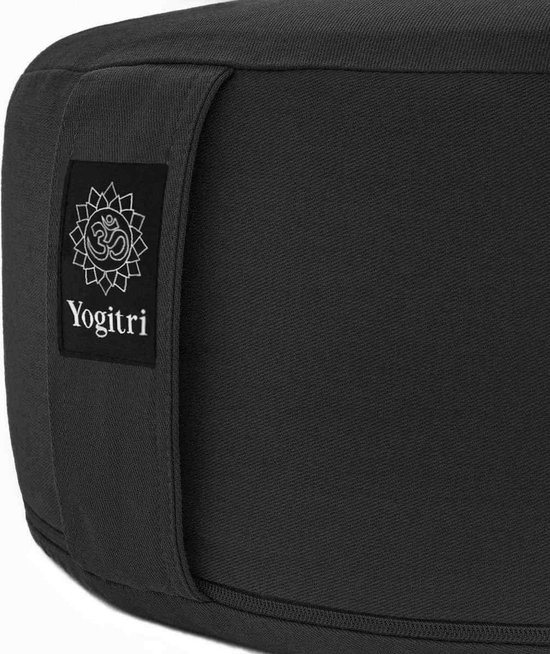 Yogitri Meditatiekussen ECO Raja rond - Antraciet Grijs van Yogitri — afbeelding 3