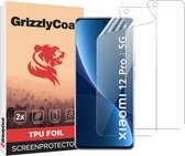GrizzlyCoat Screenprotector geschikt voor Xiaomi 12 Pro Hydrogel TPU | GrizzlyCoat Screenprotector - Case Friendly + Installatie Frame (2-Pack)
