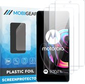 Mobigear Screenprotector geschikt voor Motorola Edge 20 Pro | Mobigear Screenprotector Folie - Case Friendly (3-Pack)