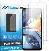Mobigear Screenprotector geschikt voor Motorola Moto G22 | Mobigear Screenprotector Folie - Case Friendly (3-Pack)