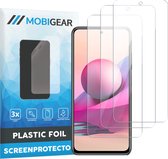 Mobigear - Screenprotector geschikt voor Xiaomi Redmi Note 10S | Mobigear Screenprotector Folie - Case Friendly (3-Pack)