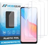 Mobigear Screenprotector geschikt voor Vivo Y21s | Mobigear Screenprotector Folie - Case Friendly (3-Pack)