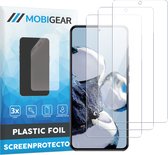 Mobigear Screenprotector geschikt voor Xiaomi 12T | Mobigear Screenprotector Folie - Case Friendly (3-Pack)
