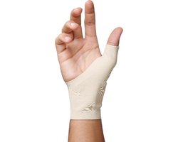 Mövibrace - Duimbrace - Compressie op duim en pols - Past links en rechts - Unisex - Beige - Maat M