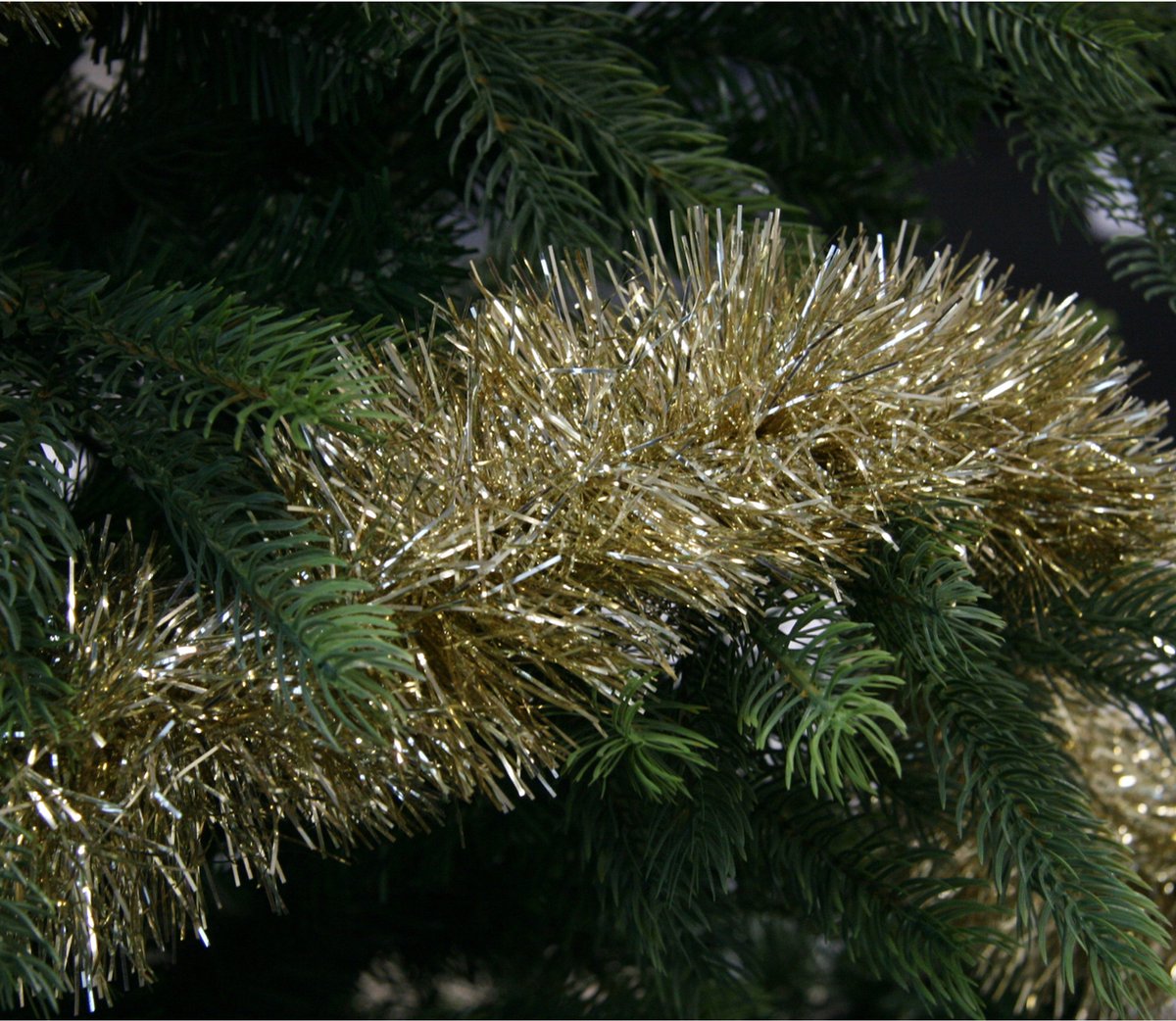 Decoris kerstslinger - goud - 270 x 10 cm - lametta - folie - guirlande - kerstversiering – foto 4